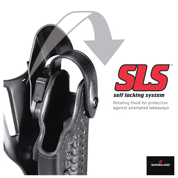 A (IN STOCK) Safariland - 6360-83-411 ALS/SLS Level III Mid-Ride Retention Duty Holster - Right Hand