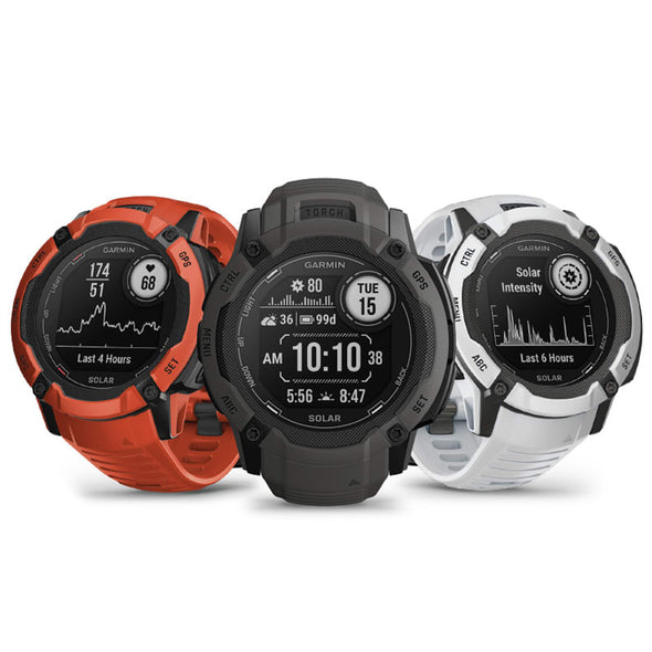 Garmin Instinct® 2X Solar - Graphite & Flame Red