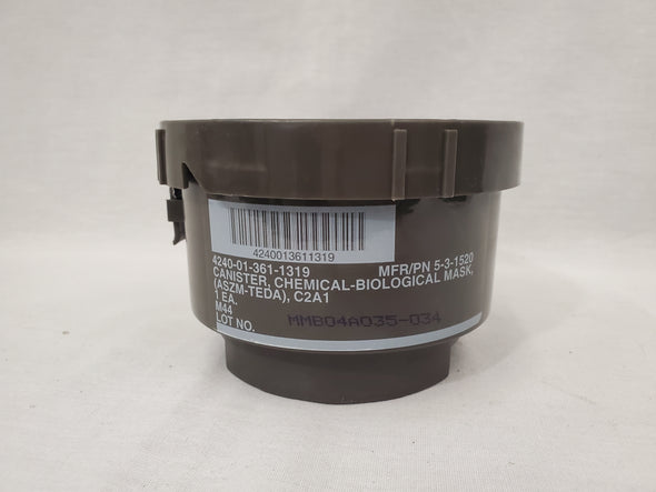 A (IN STOCK) Canister, Chemical-Biological Mask, (ASZM-TEDA), M44 C2A1 4240-01-361-1391**