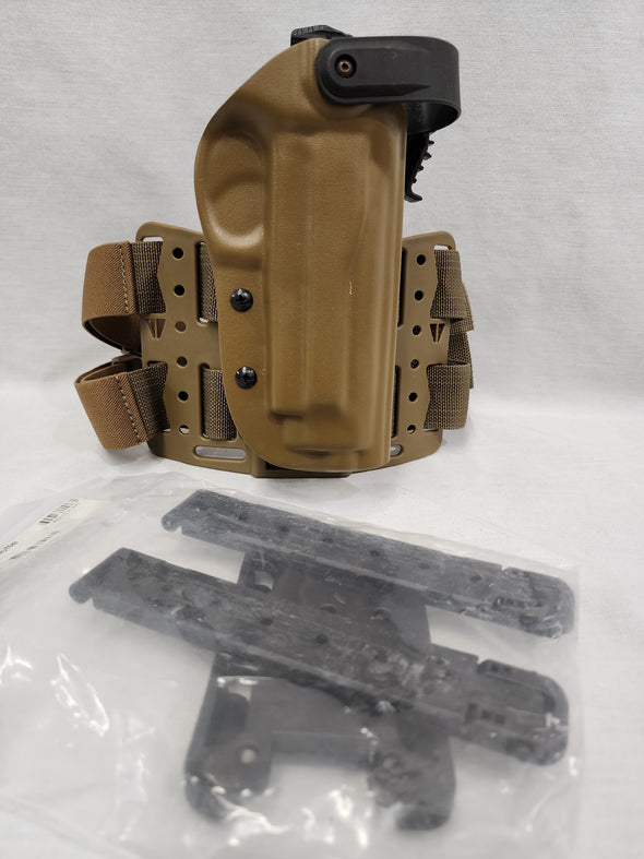 A (IN STOCK) BLADE TECH Beretta M9 WRS Level 3 Duty Holster Dark Earth w/ Molle Adapter