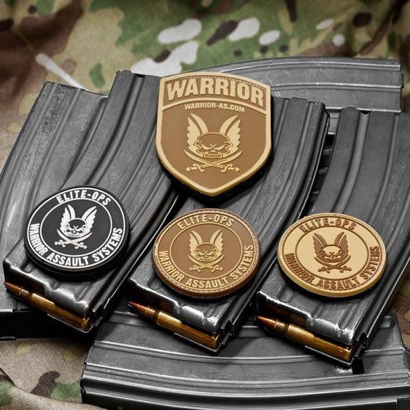 A (IN STOCK) Warrior Assault Systems Round Rubber Logo Shield Patch / W-EO-RRLS